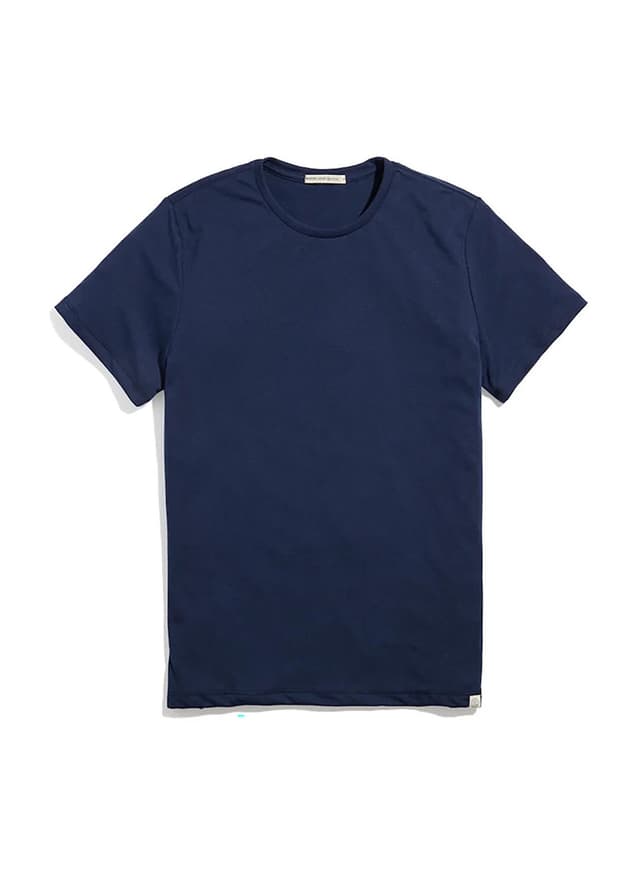 Marine Layer Men's Re-Spun Signature Crew T-Shirt - Navy 3XL