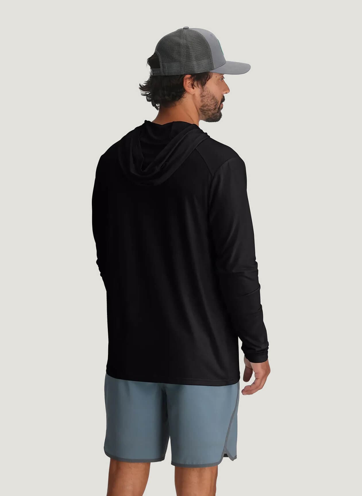 Free Fly Men's Bamboo Shade Hoodie - Black 3XL