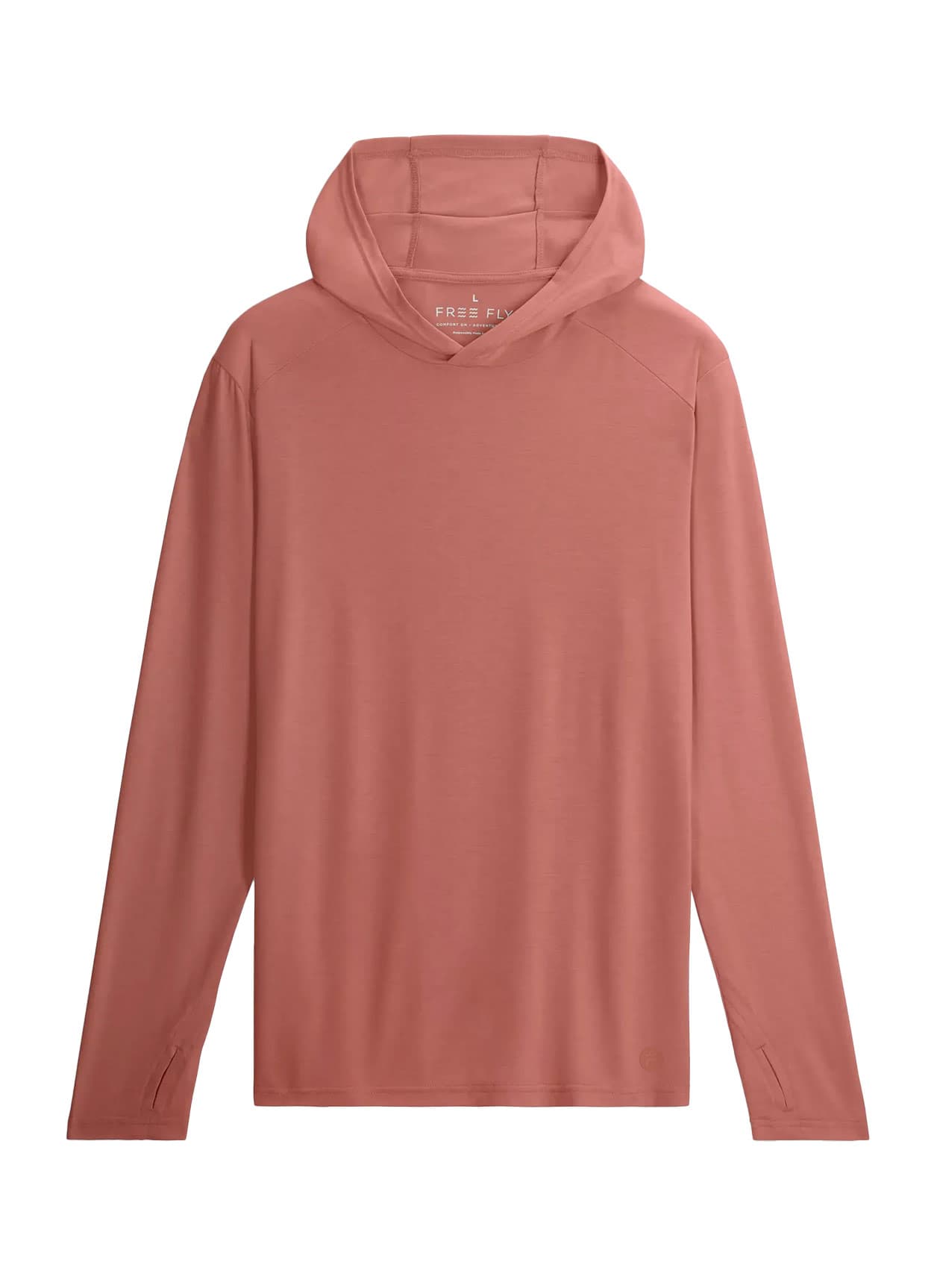 Free Fly Men's Bamboo Shade Hoodie - Heather Red Clay 3XL