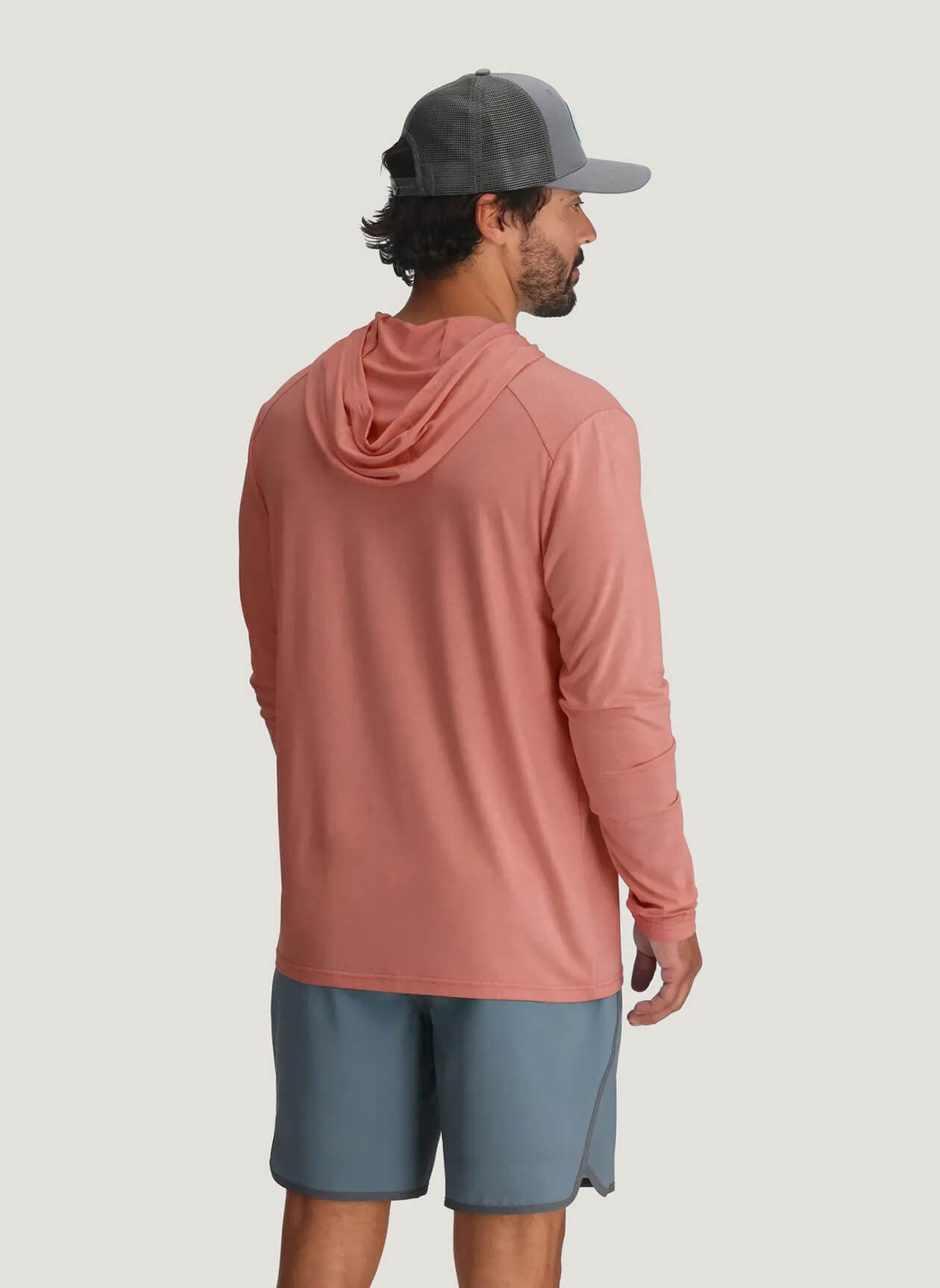 Free Fly Men's Bamboo Shade Hoodie - Heather Red Clay 3XL