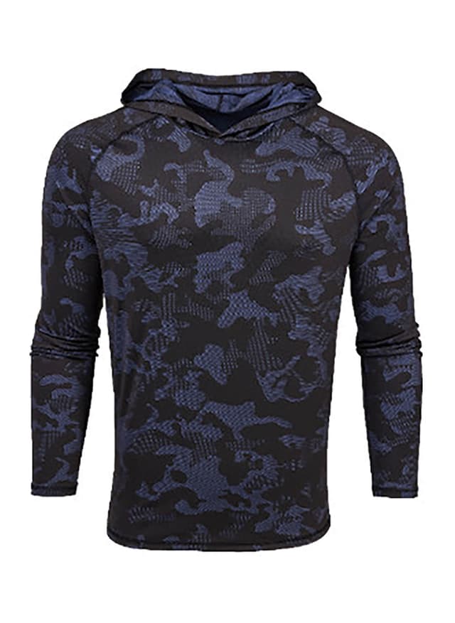 Greyson Men's Camo Kennebec Sport Hoodie - Navy LG