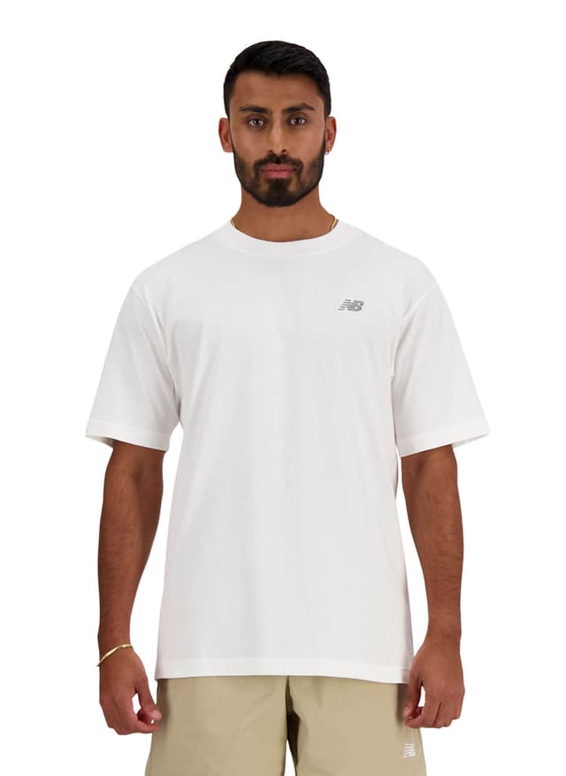 New Balance Men's Sport Essentials Cotton T-Shirt - White LG
