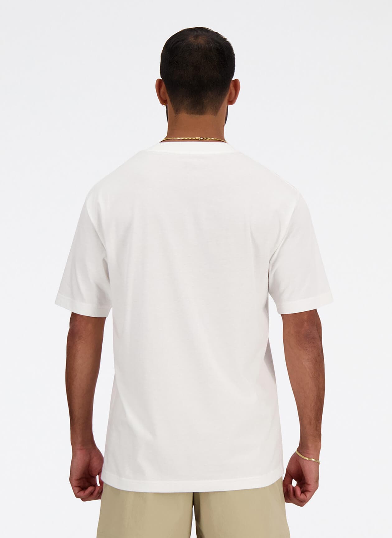 New Balance Men's Sport Essentials Cotton T-Shirt - White LG