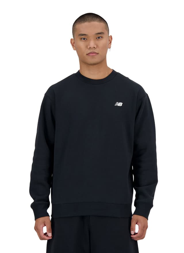 New Balance Men's Sport Essentials Fleece Crew - Black LG