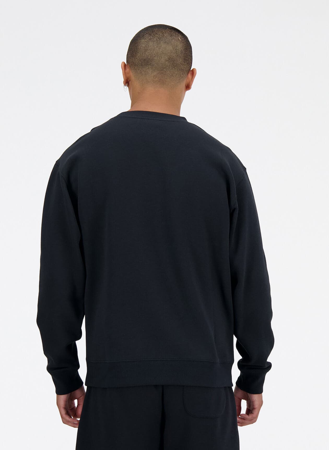 New Balance Men's Sport Essentials Fleece Crew - Black LG