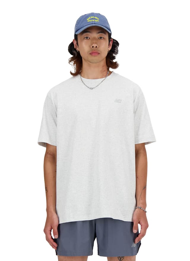 New Balance Men's Athletics Cotton T-Shirt - Light Grey LG