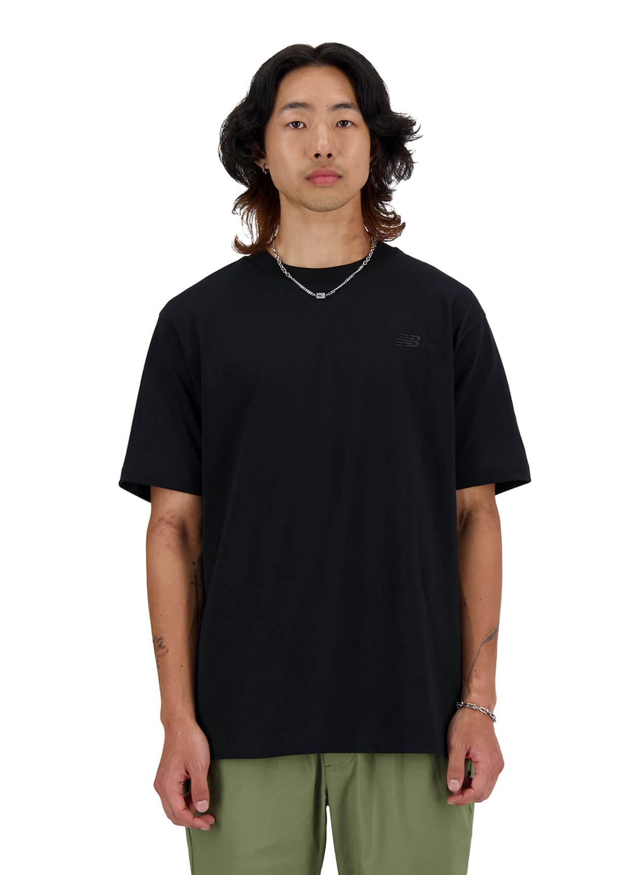 New Balance Men's Athletics Cotton T-Shirt - Black LG