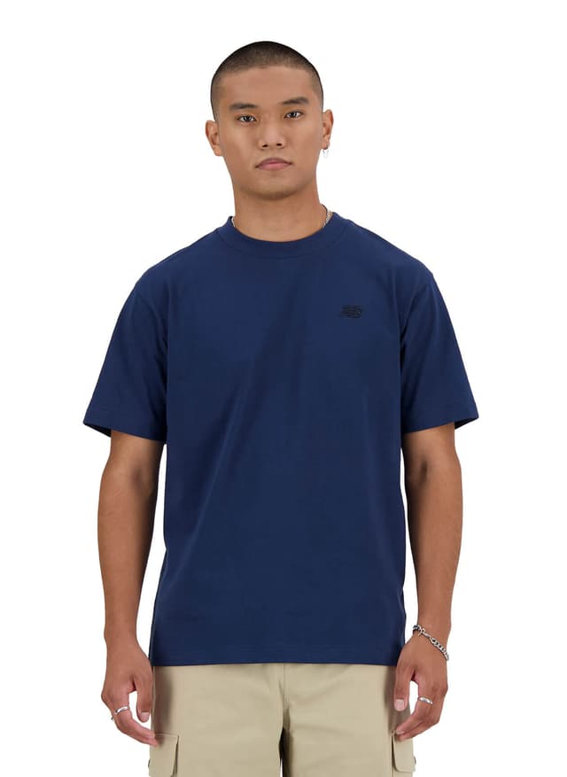 New Balance Men's Athletics Cotton T-Shirt - Navy LG