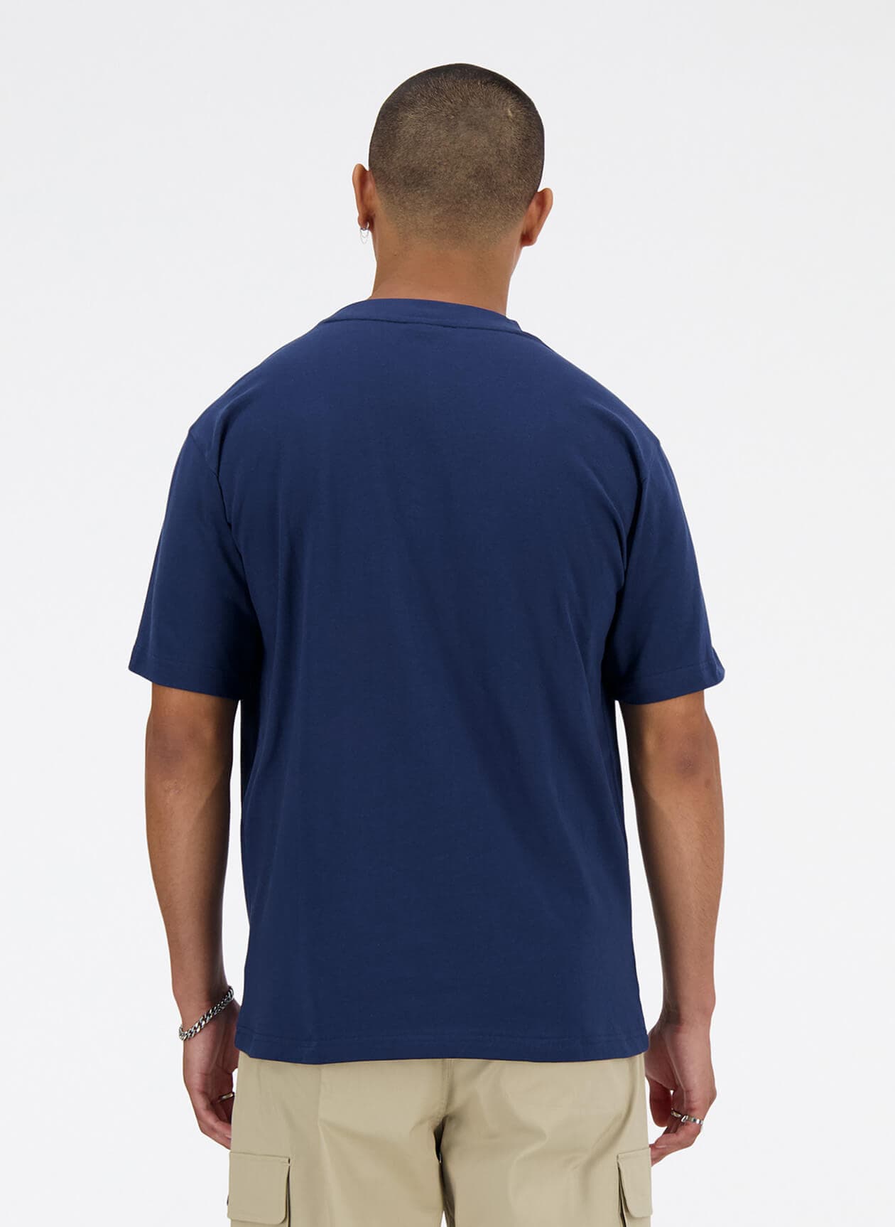 New Balance Men's Athletics Cotton T-Shirt - Navy LG