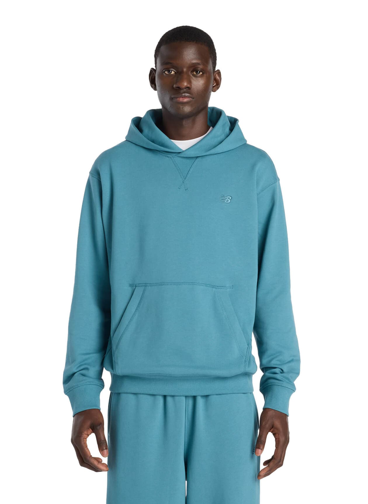 New Balance Men's Athletics French Terry Hoodie - Green LG