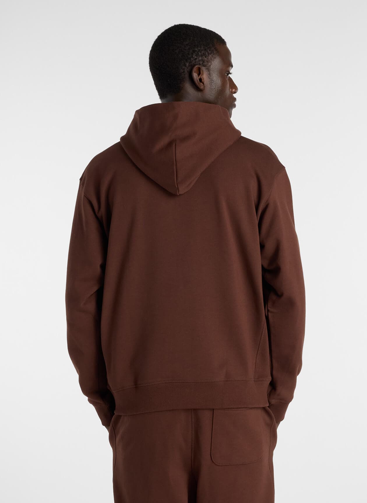 New Balance Men's Athletics French Terry Hoodie - Brown LG