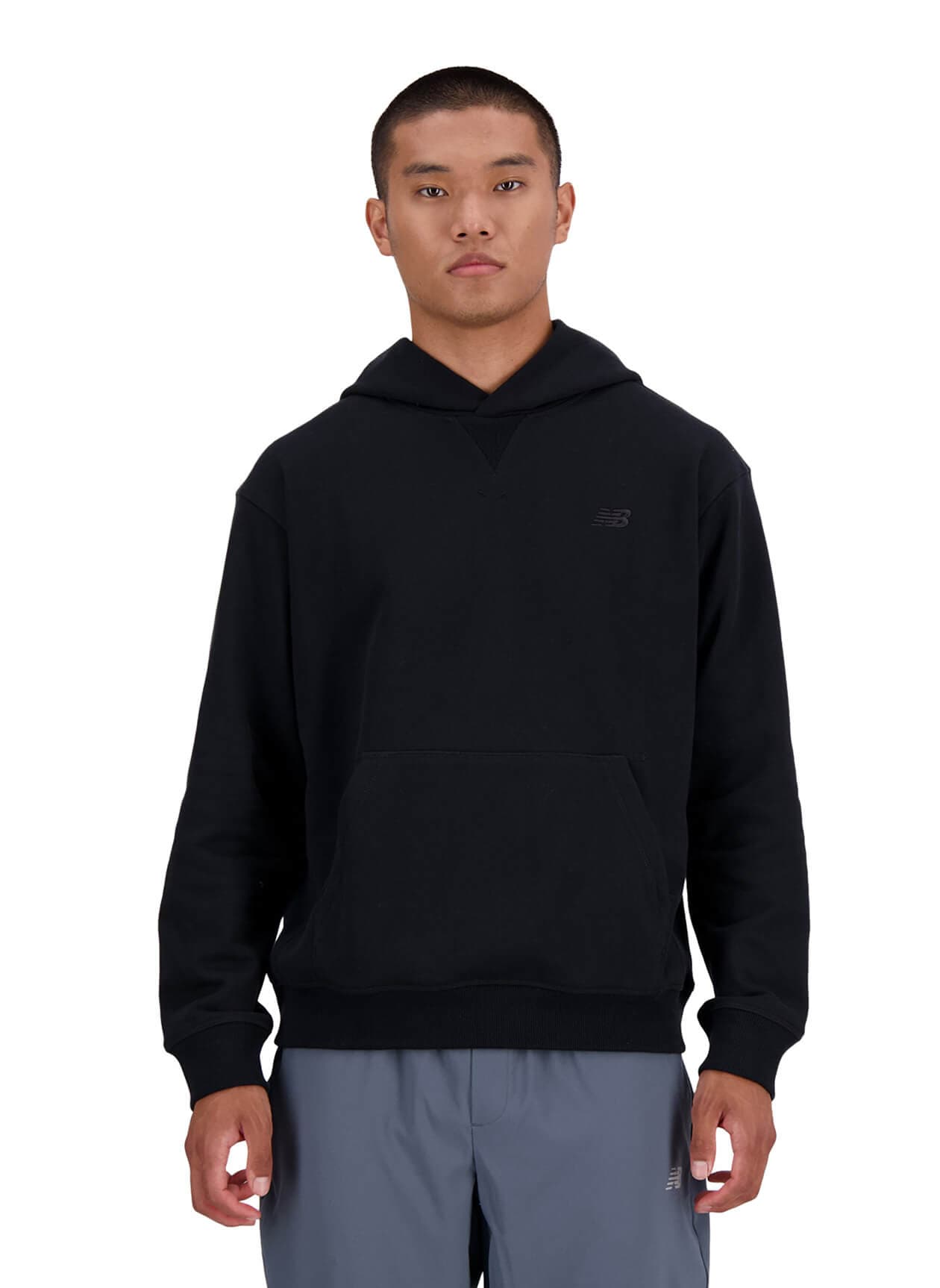 New Balance Men's Athletics French Terry Hoodie - Black LG