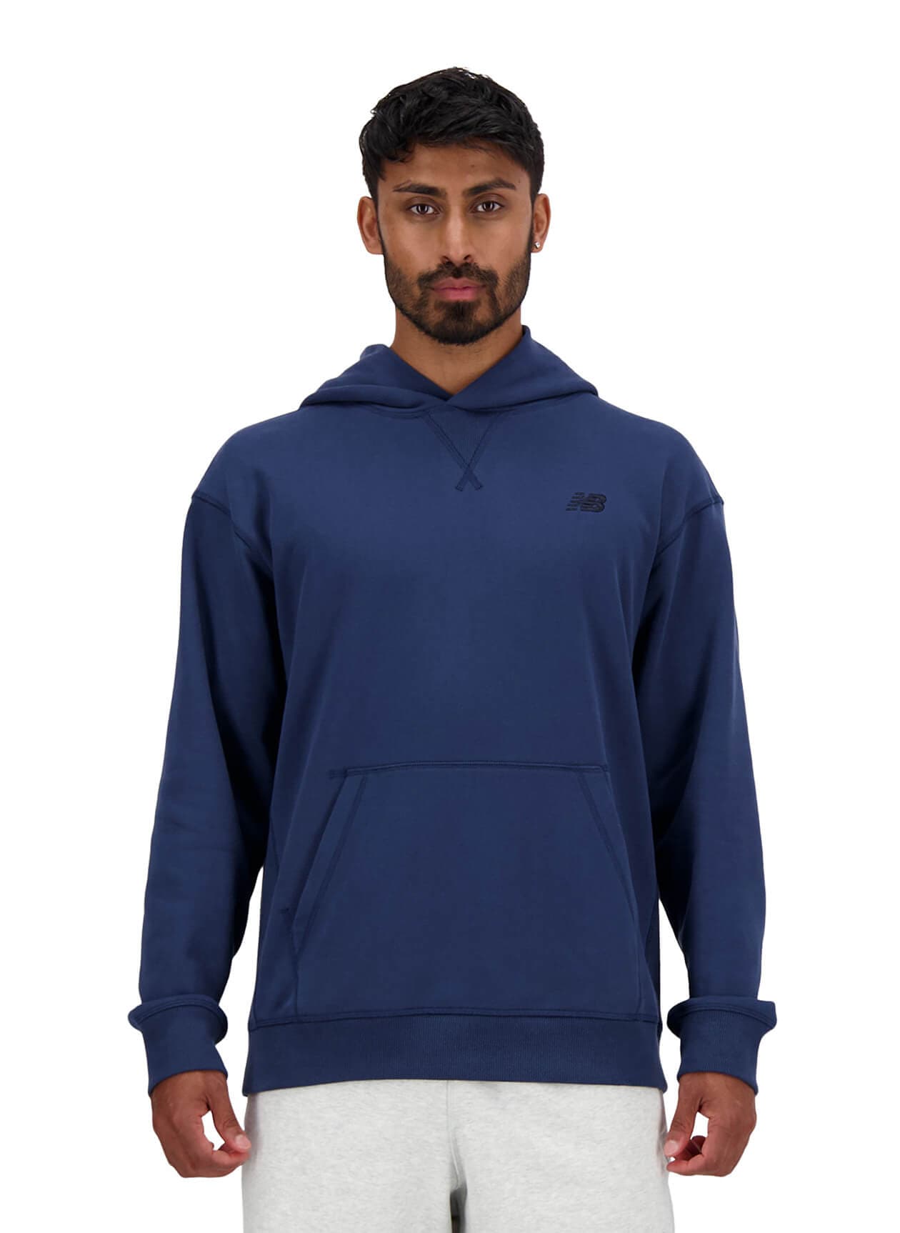 New Balance Men's Athletics French Terry Hoodie - Navy LG