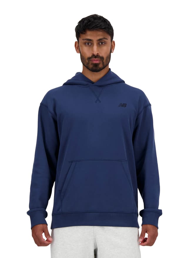 New Balance Men's Athletics French Terry Hoodie - Navy LG