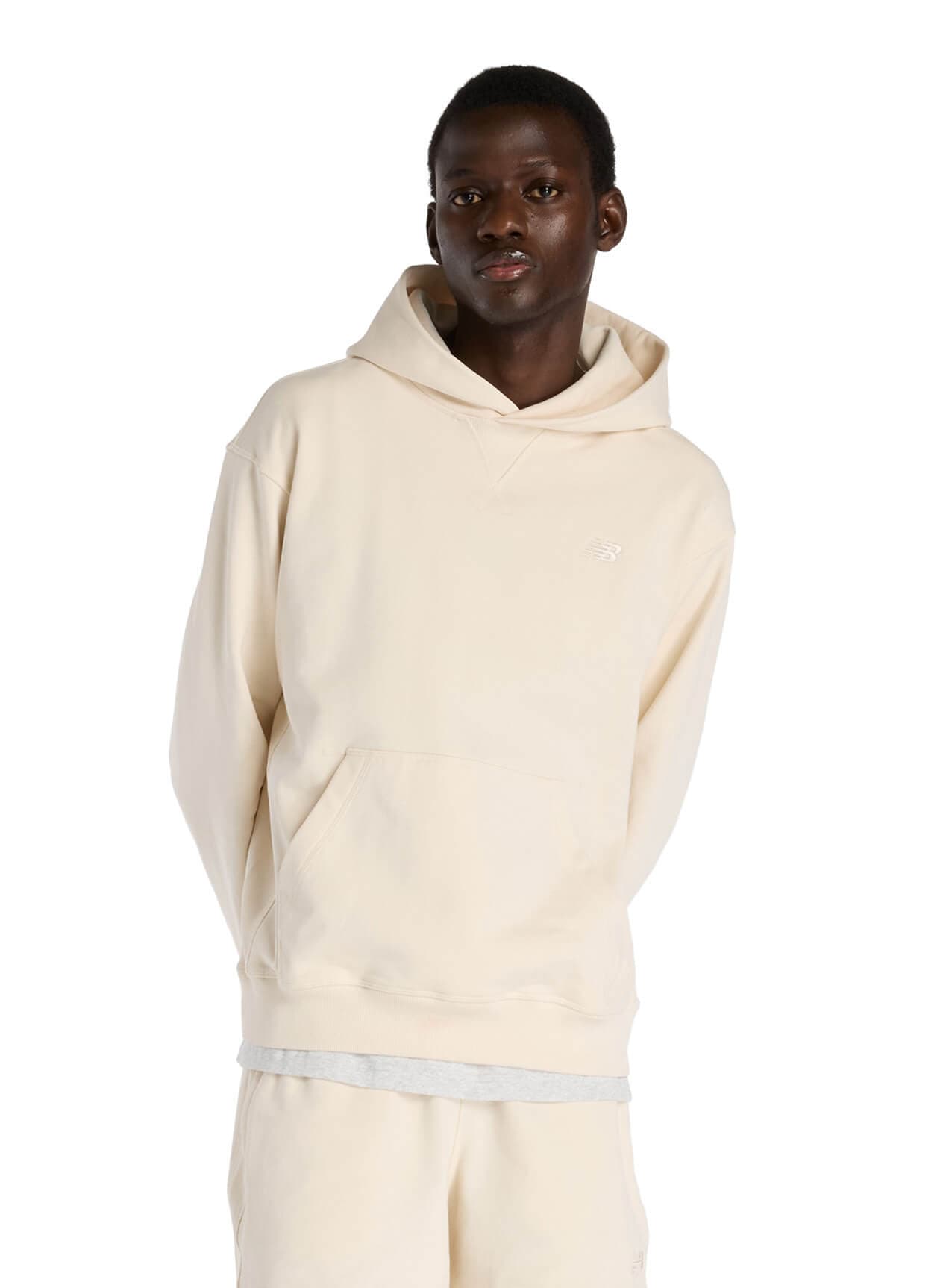 New Balance Men's Athletics French Terry Hoodie - White LG