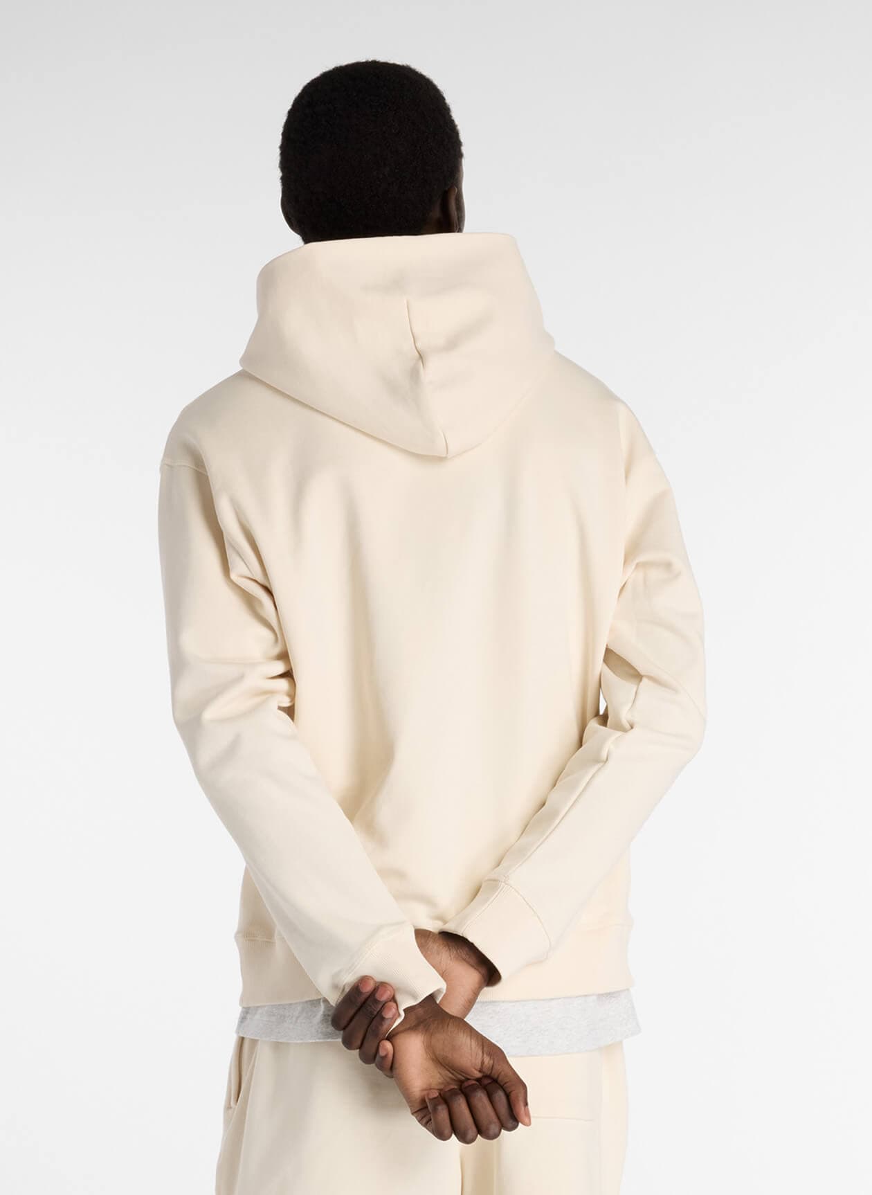 New Balance Men's Athletics French Terry Hoodie - White LG