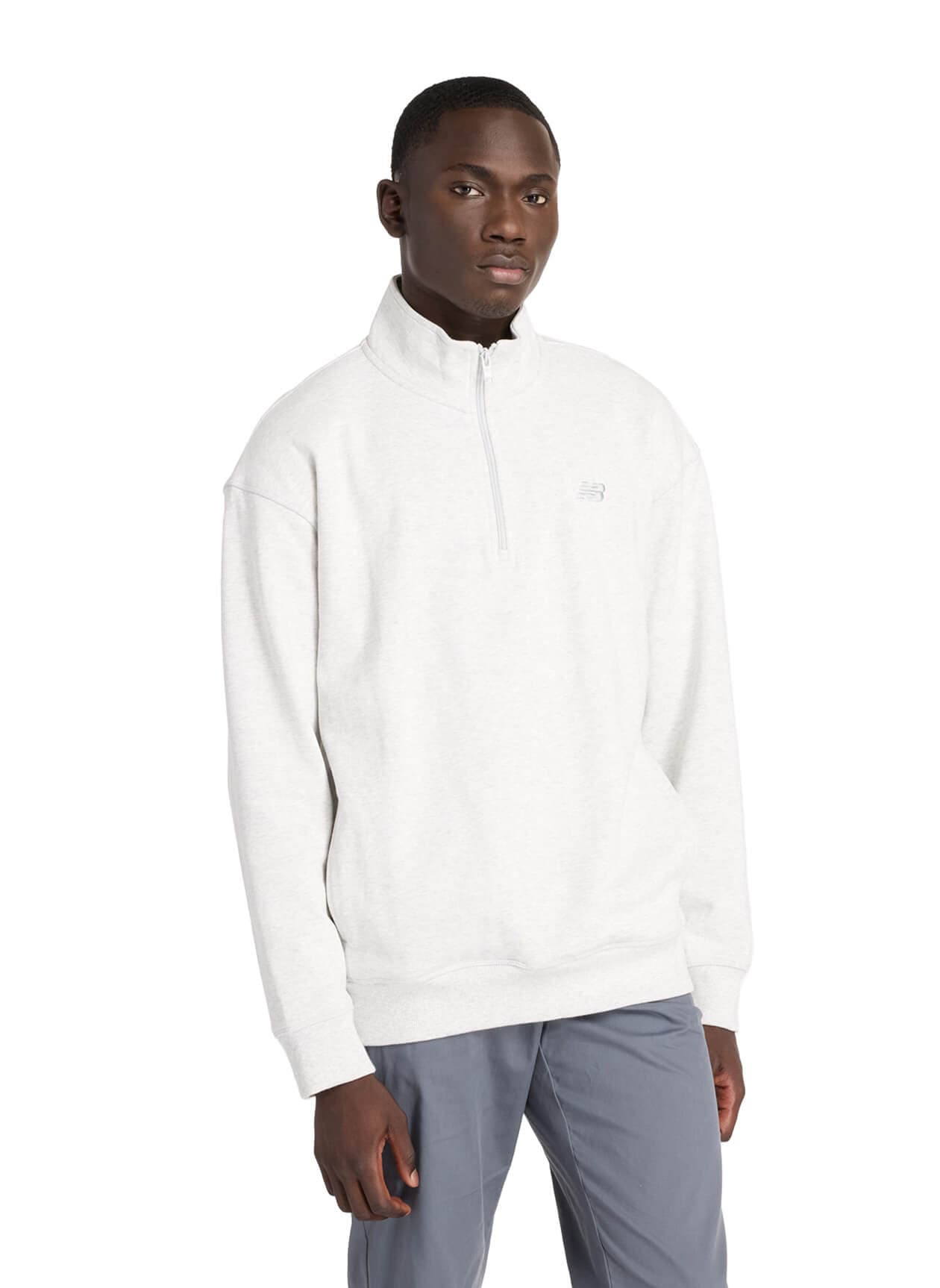 New Balance Men's Athletics Fleece Half-Zip - Light Grey LG