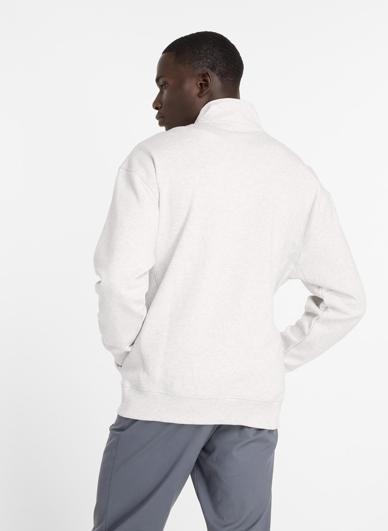 New Balance Men's Athletics Fleece Half-Zip - Light Grey LG