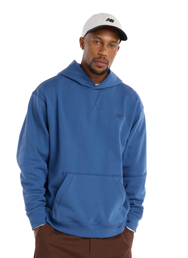 New Balance Men's Numeric French Terry Hoodie - Blue LG