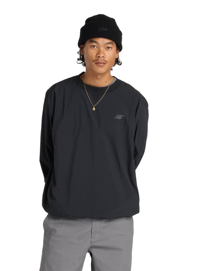 New Balance Men's Numeric Woven Crew - Black LG