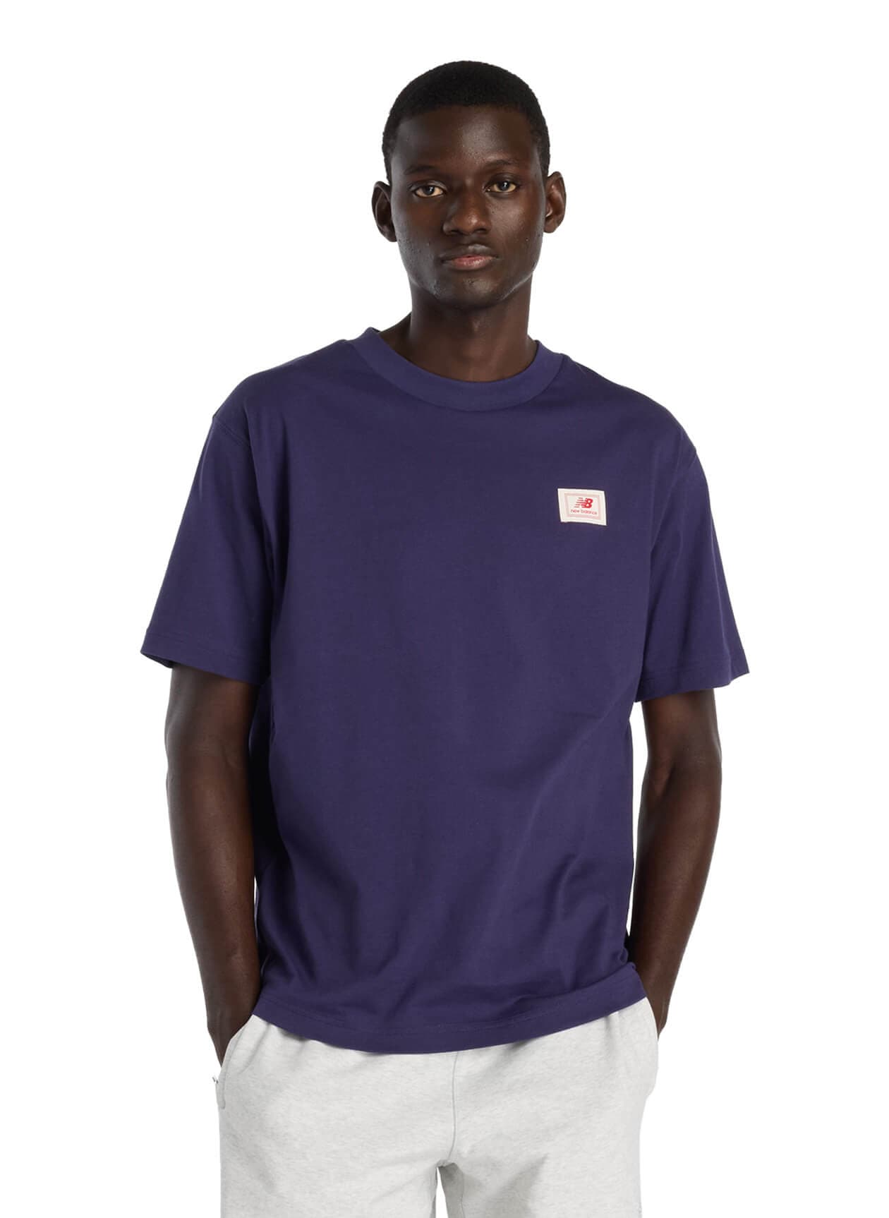 New Balance Men's Woven Label T-Shirt - Boysenberry (BOY) 3XL