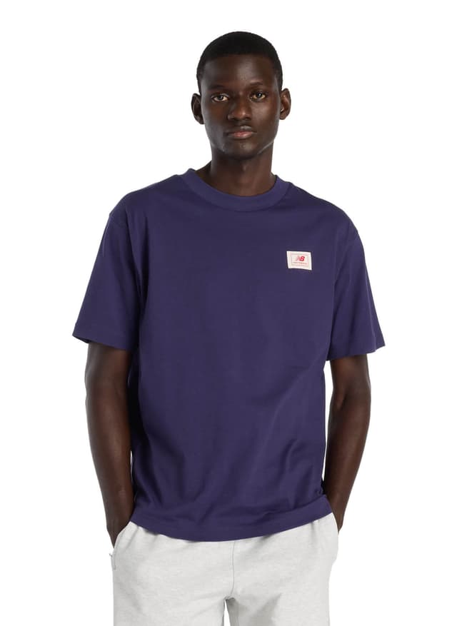 New Balance Men's Woven Label T-Shirt - Boysenberry (BOY) 3XL