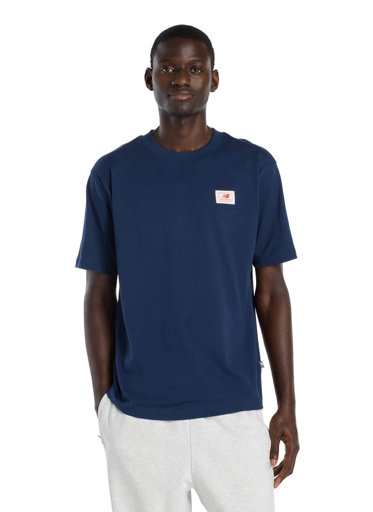 New Balance Men's Woven Label T-Shirt - NB Navy 3XL