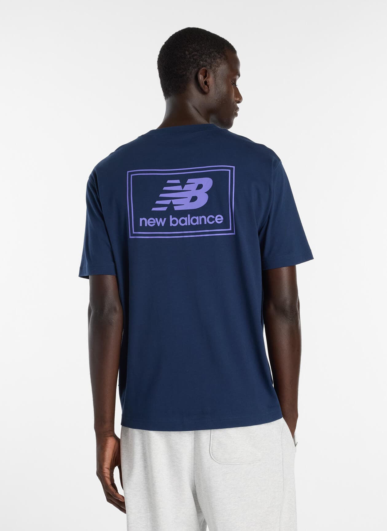 New Balance Men's Woven Label T-Shirt - NB Navy 3XL