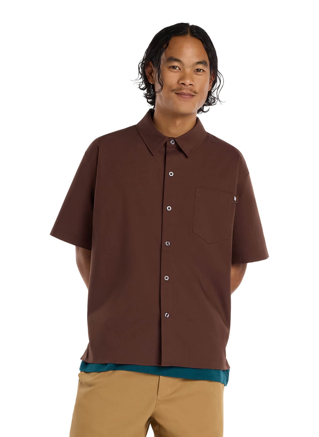 New Balance Men's Numeric Shirt - Brown LG
