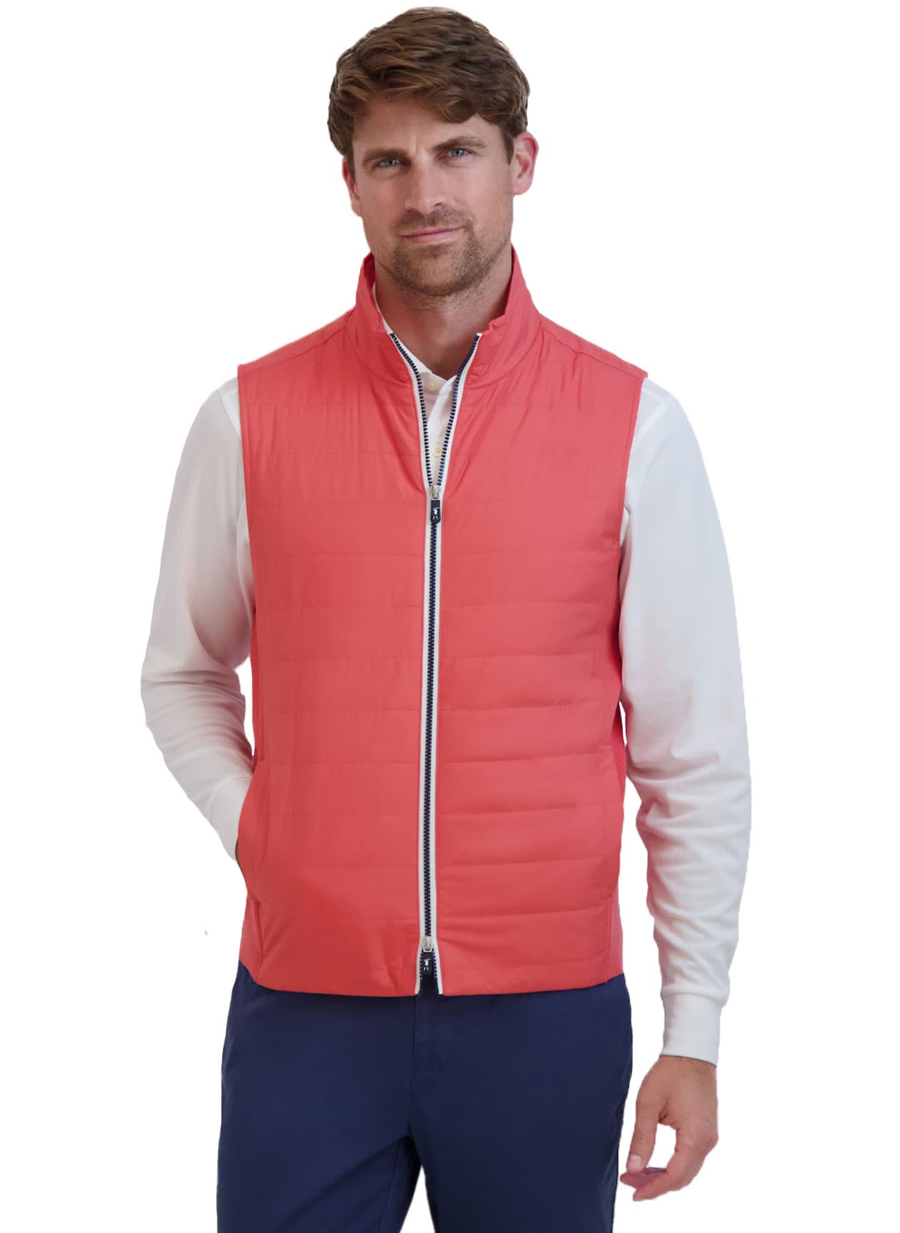 Fairway & Greene Men's Mariner Vest - Orange LG