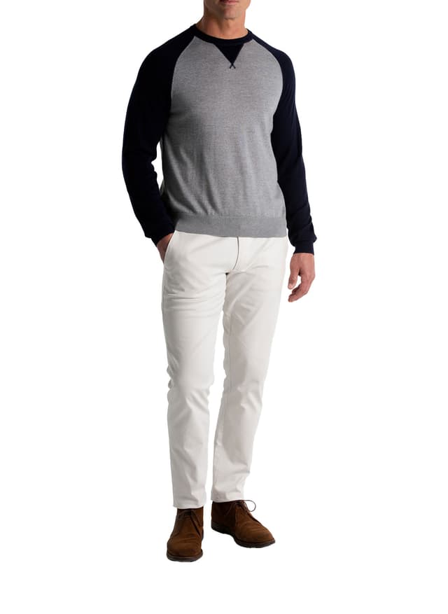 Fairway & Greene Men's Purdley Crew Pullover - Light Grey LG