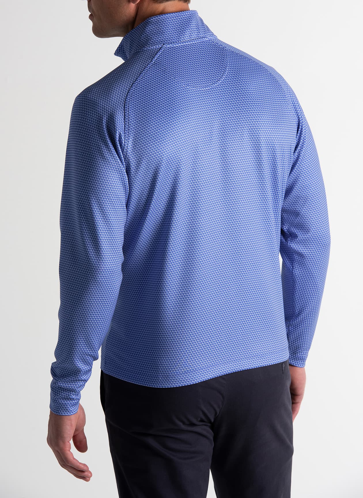 Fairway & Greene Men's Wave Long-Sleeve Quarter-Zip - Blue LG