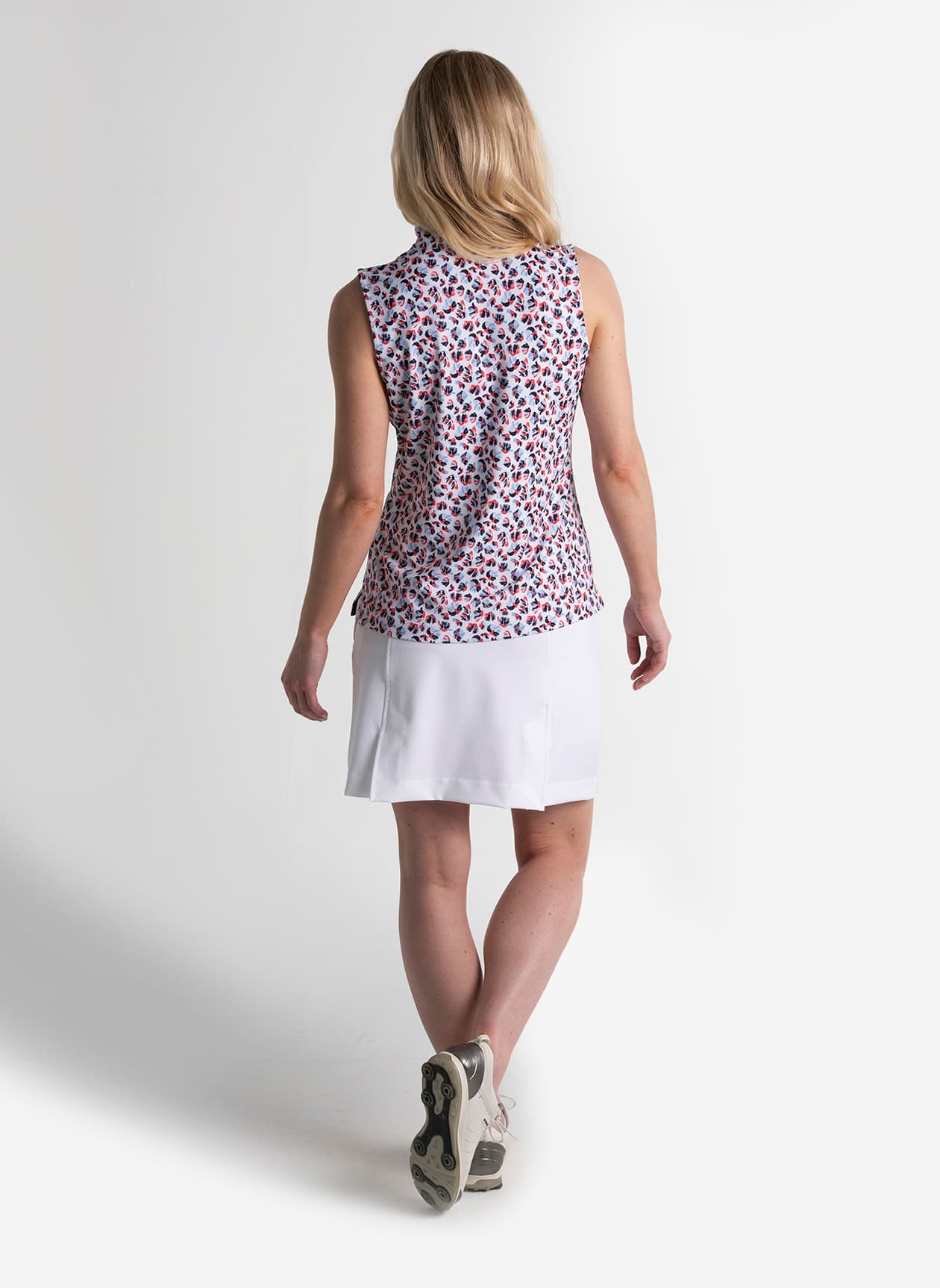Fairway & Greene Women's Gwen Sleeveless Polo - Poppy LG