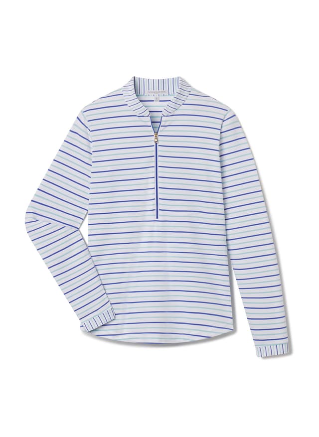 Fairway & Greene Women's Cat Quarter-Zip - Bocce / Seabrook LG