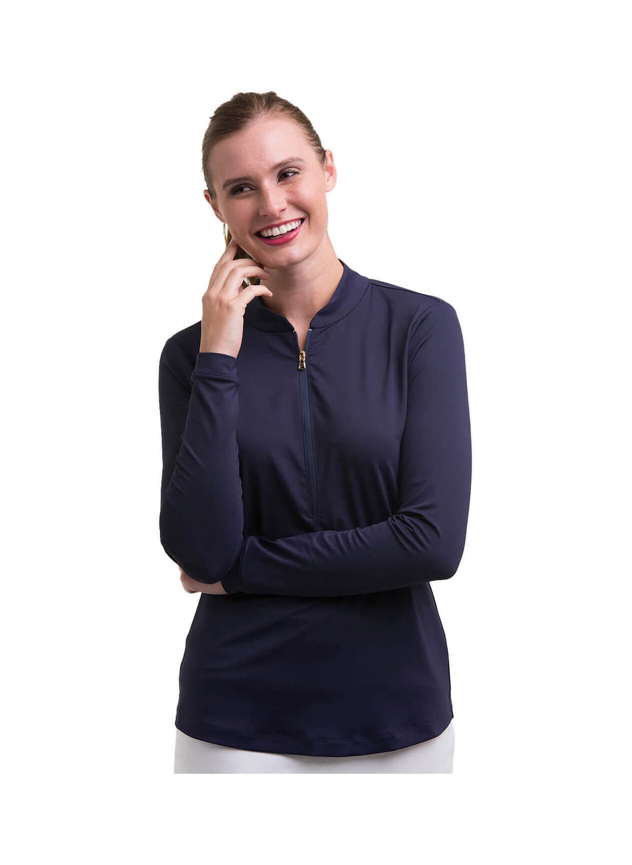 Fairway & Greene Women's Cat Quarter-Zip - Navy LG