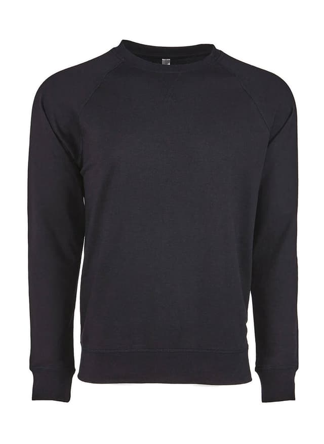 Next Level Unisex Laguna French Terry Raglan Sweatshirt - Black 3XL