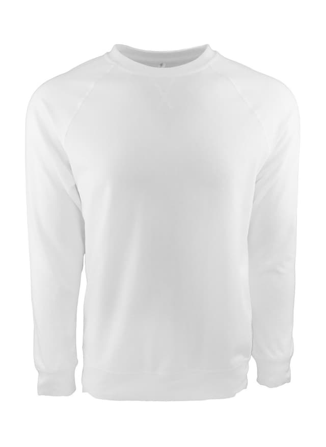 Next Level Unisex Laguna French Terry Raglan Sweatshirt - White 3XL