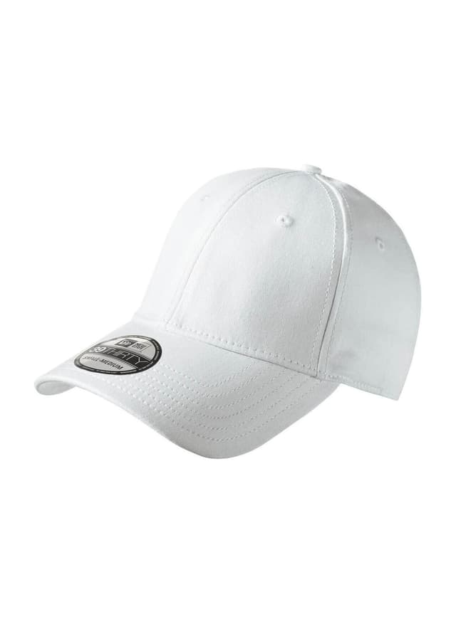 New Era Structured Stretch Cotton Hat - White (WHT) LG/XL