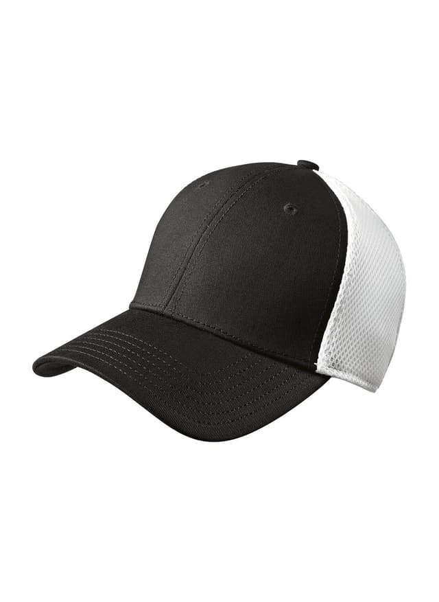 New Era Stretch Mesh Hat - Black / White (BLW) LG/XL
