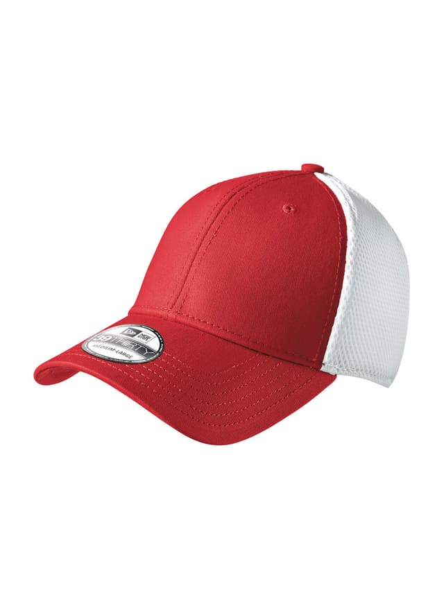 New Era Stretch Mesh Hat - Scarlet Red / White LG/XL