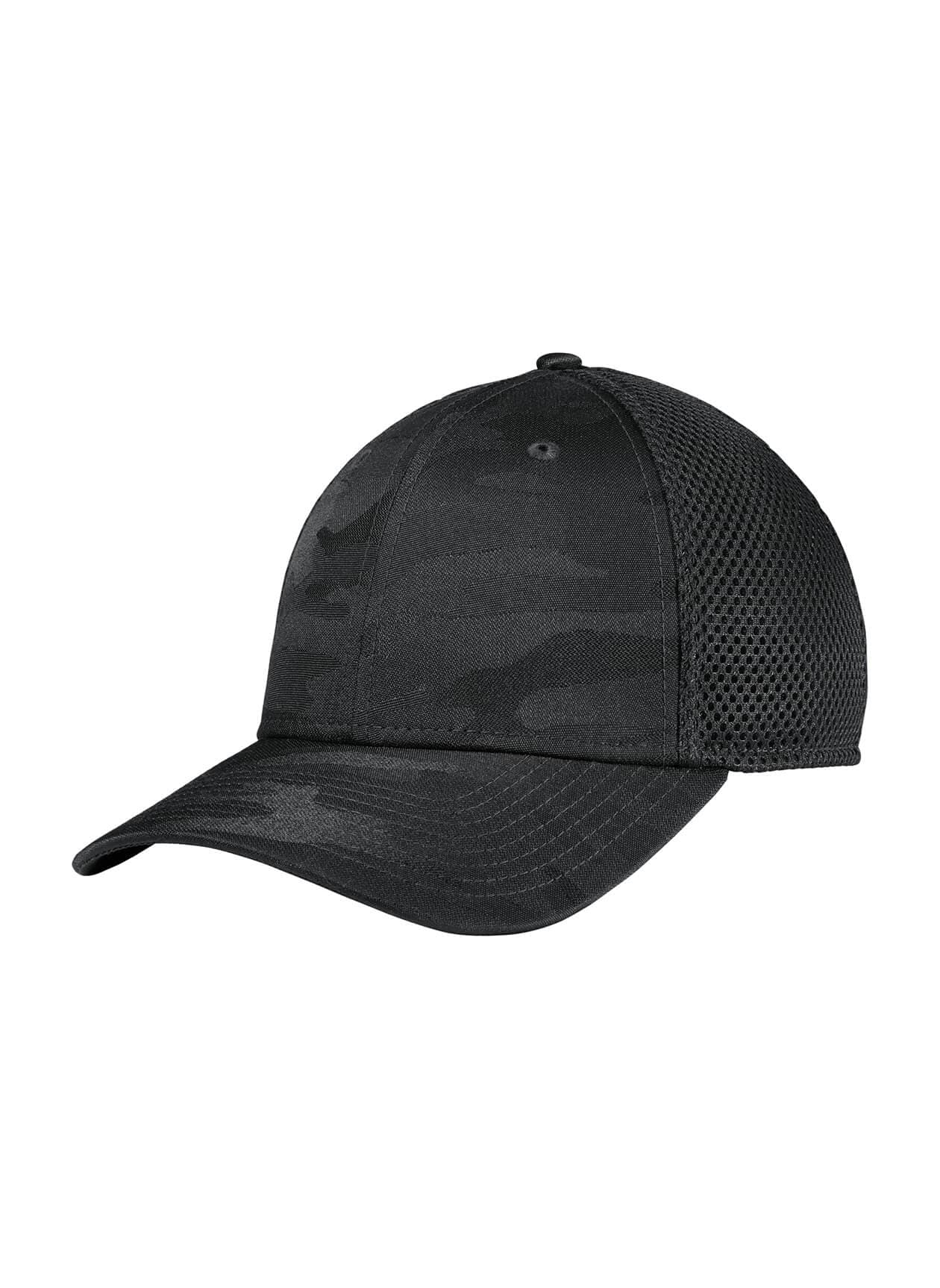New Era Tonal Camo Stretch Tech Mesh Cap - Black LG/XL
