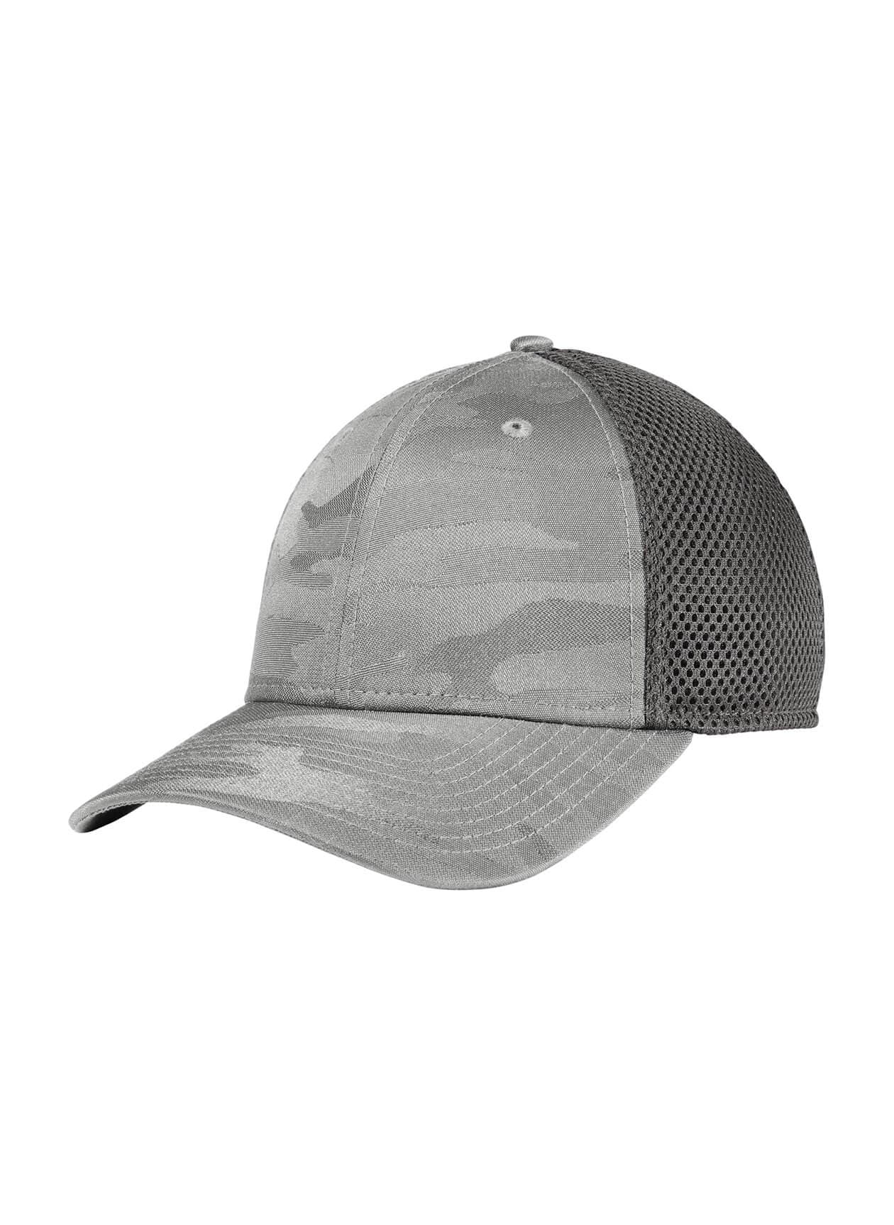 New Era Tonal Camo Stretch Tech Mesh Cap - Dark Grey LG/XL