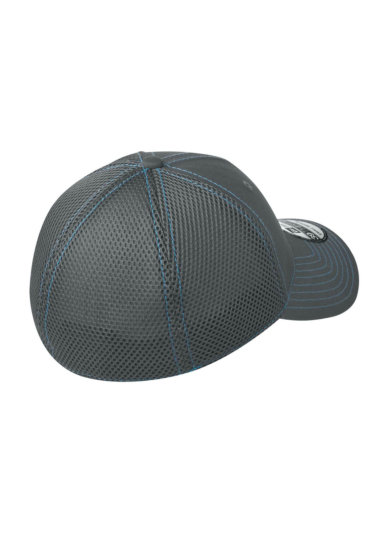 New Era Stretch Mesh Contrast Stitch Hat - Graphite / Vice Blue LG/XL