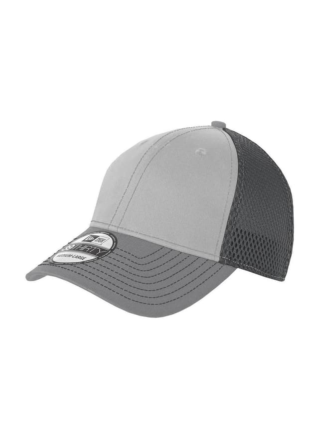 New Era Stretch Mesh Contrast Stitch Hat - Light Grey LG/XL
