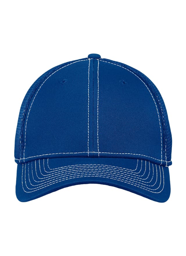 New Era Stretch Mesh Contrast Stitch Hat - Blue LG/XL