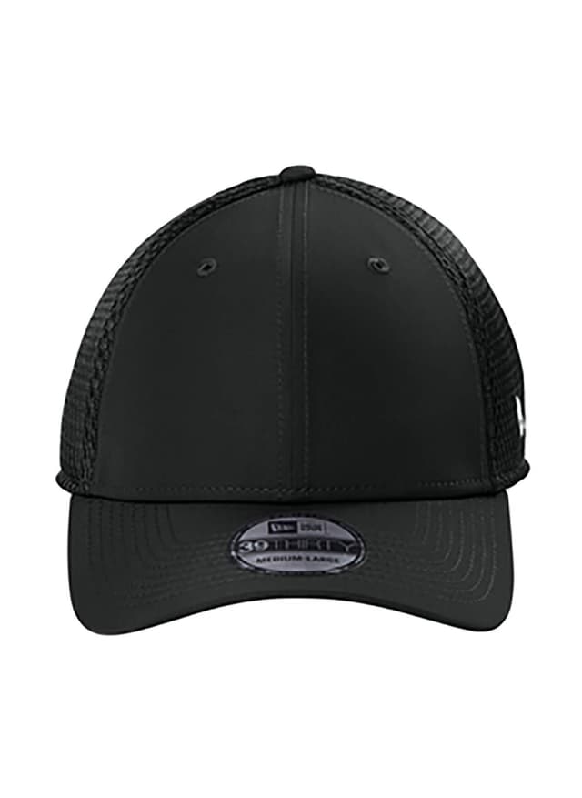 New Era 39THIRTY Performance Stretch Mesh Cap - Black LG/XL