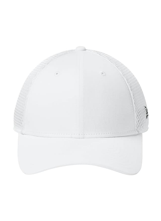 New Era Snapback Contrast Front Mesh Cap - Flag White / White MISC