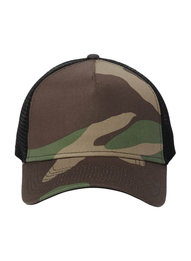 New Era Snapback Trucker Cap - Camo / Black MISC