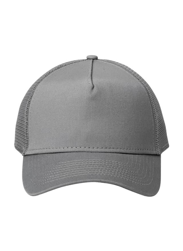 New Era Snapback Trucker Cap - Grey / Grey MISC