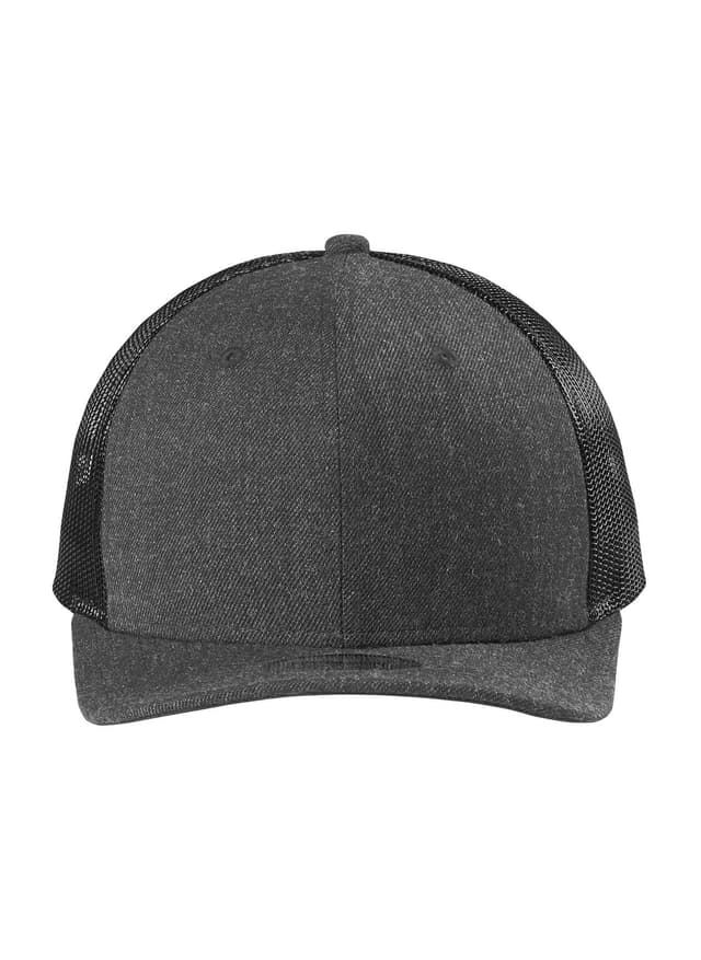 New Era Snapback Low Profile Trucker Hat - Heather Graphite / Black MISC